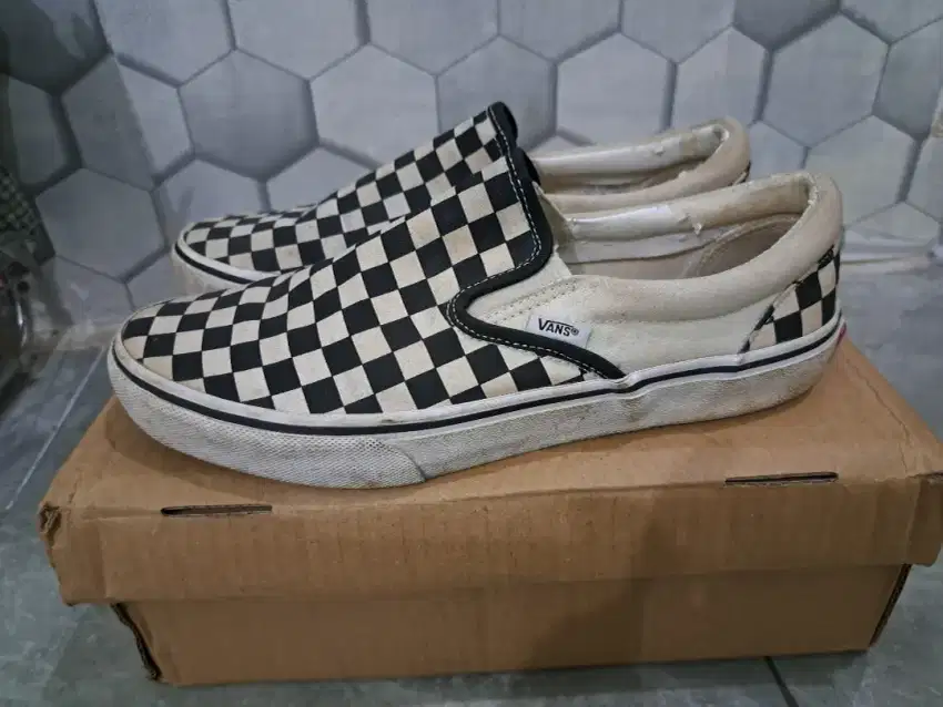 Sepatu Vans Slip On Checkerboard Catur