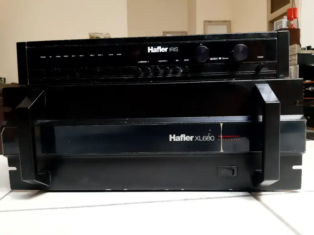 Preamp Power Hafler Iris + XL 600 USA