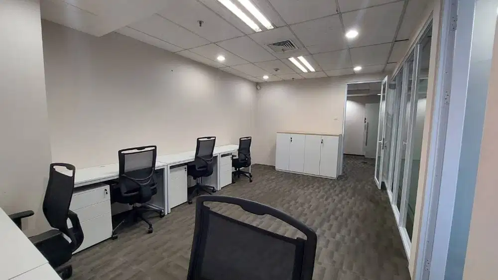 SEWA KANTOR FULLY FURNISHED 68 SQM, JAKARTA SELATAN , MENARA 165