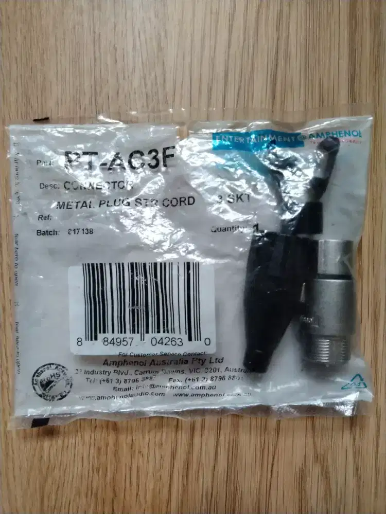 Connector XLR female Amphenol PTAC3F