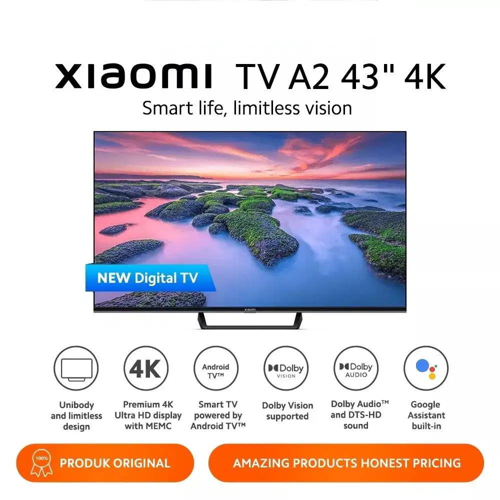 Android TV Xiaomi A2 Series 43 inch UHD (4K) | L43M7-EAID