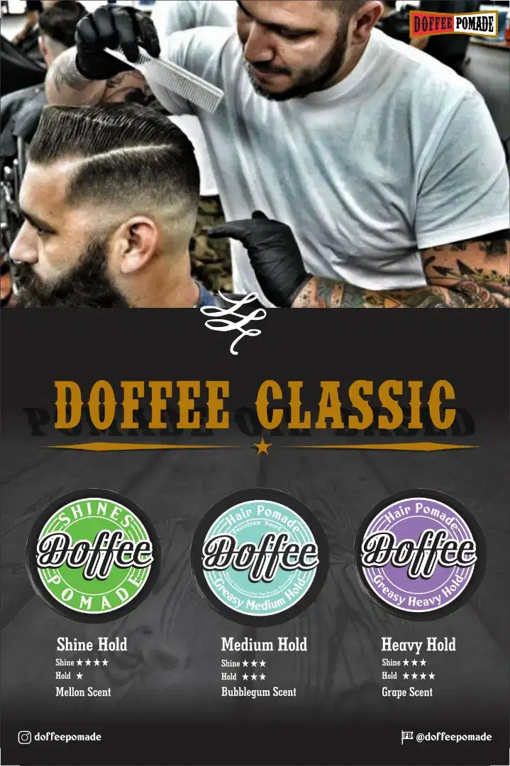 Doffee Pomade Oil Bases aroma Buah 50gr