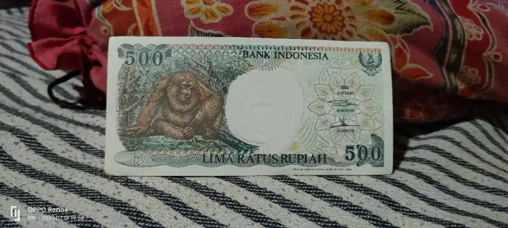 Uang 500 rupiah orang utan