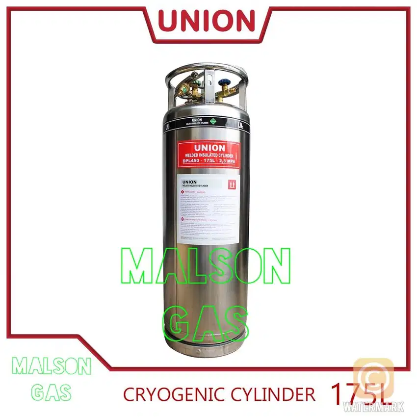 UNION Tabung VGL 175L Cryogenic Oksigen LOX Nitrogen LIN LAr LCO2 LNG