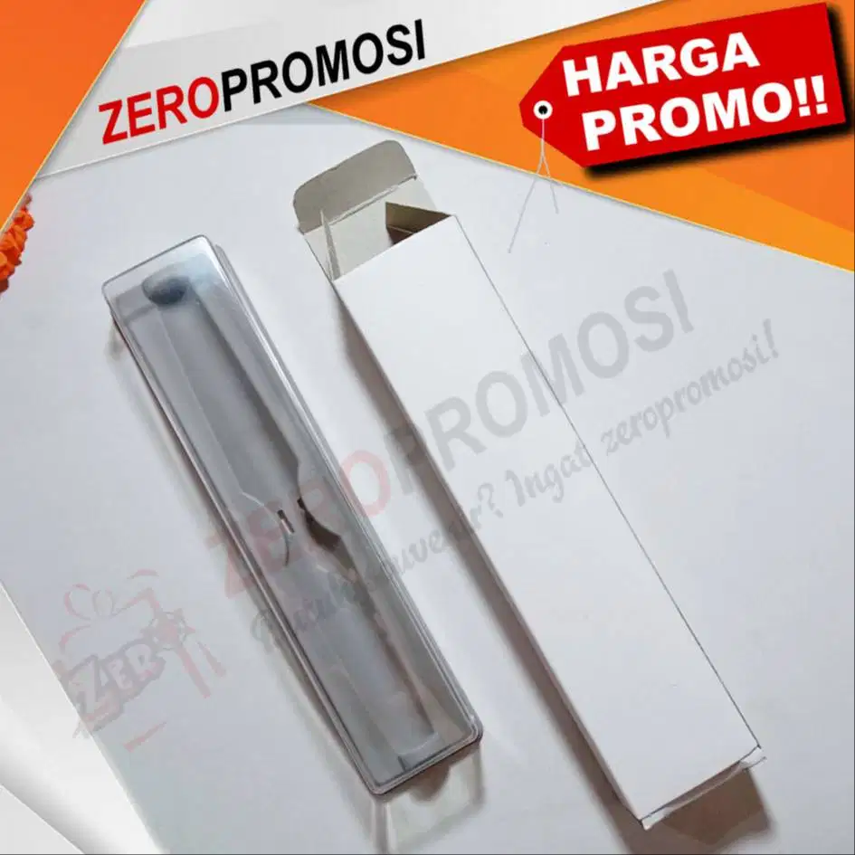 Tempat Souvenir Pulpen Kotak Abu-abu Eksklusif