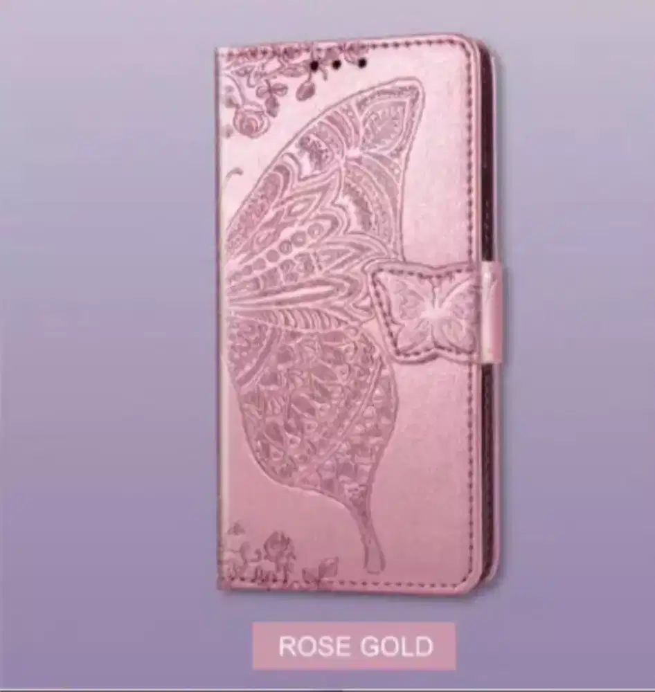 Casing Dompet Lipat Motif Kupu-Kupu untuk Samsung A50/A50S/A30S