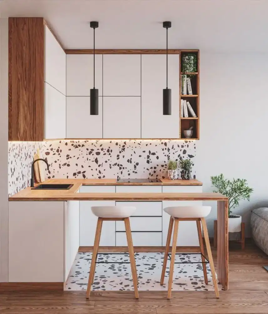 Kitchen set minimalis & meja makan