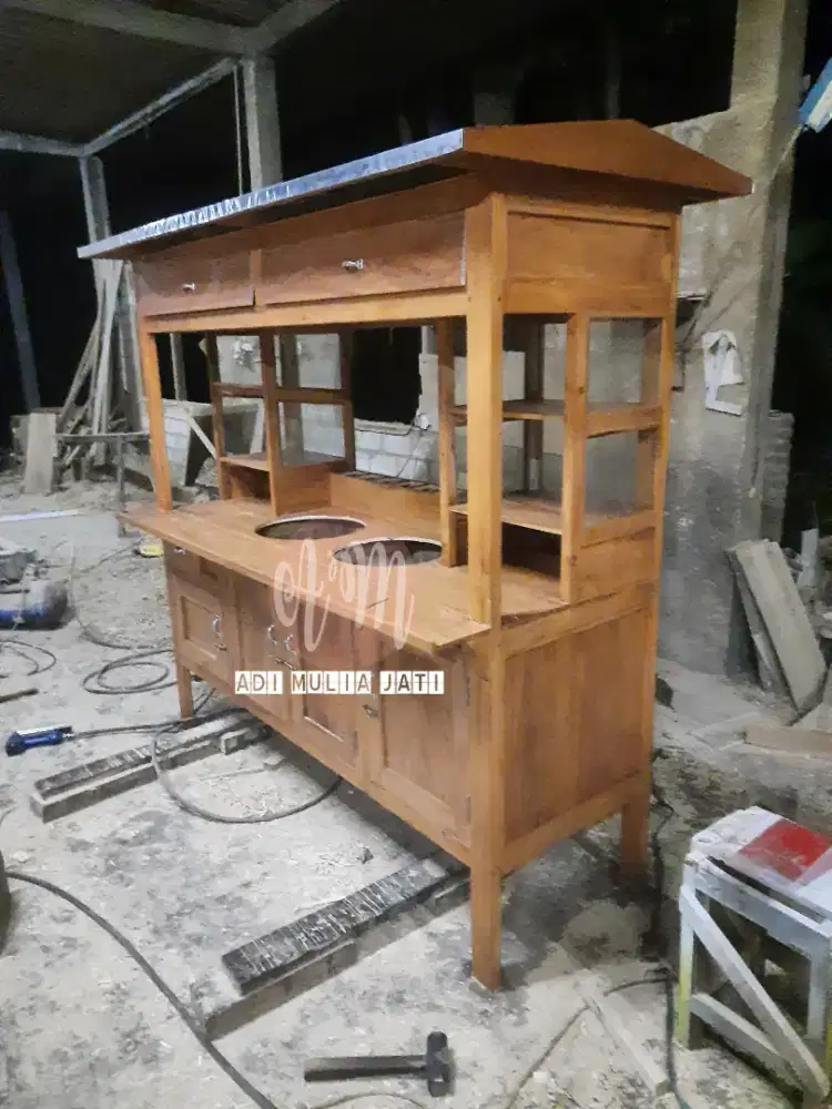 Gerobak angkringan grobak bakmi jawa roti bakar miayam bakso ready