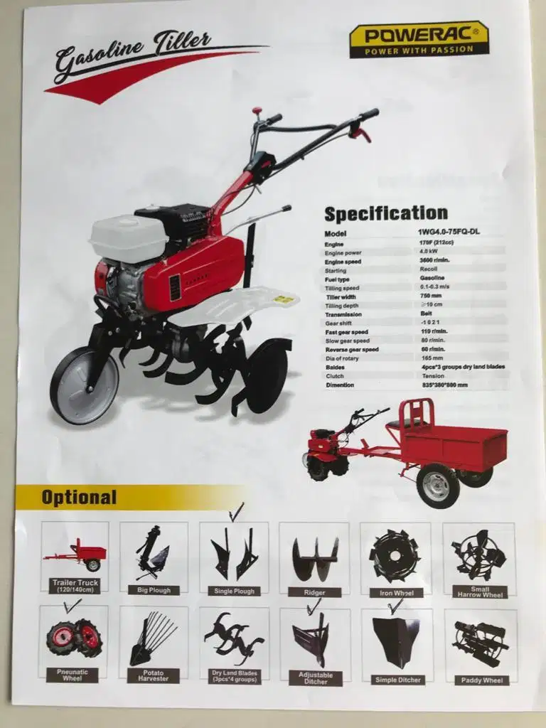 Tiller traktor sawah dan mesin usaha lainnya murah berkualitas