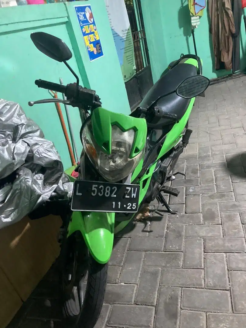 Kawasaki athlete hijau plat L normal lengkap