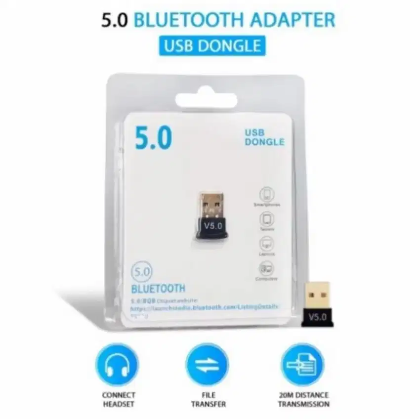 USB Bluetooth Dongle 5.1 Mini Receiver PC Komputer Laptop