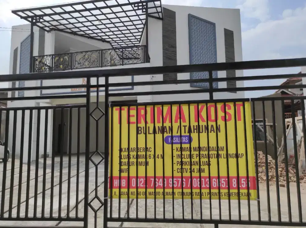 KOST BARU BAKAU RESIDENCE,DI TENGAH KOTA BANDAR LAMPUNG,MURAH