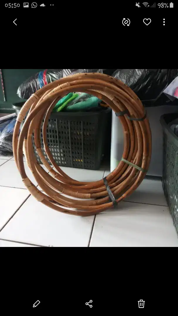 Hulahoop rotan 50cm
