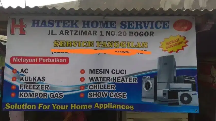 service ac kulkas mesin cuci water heater bergaransi HASTEK