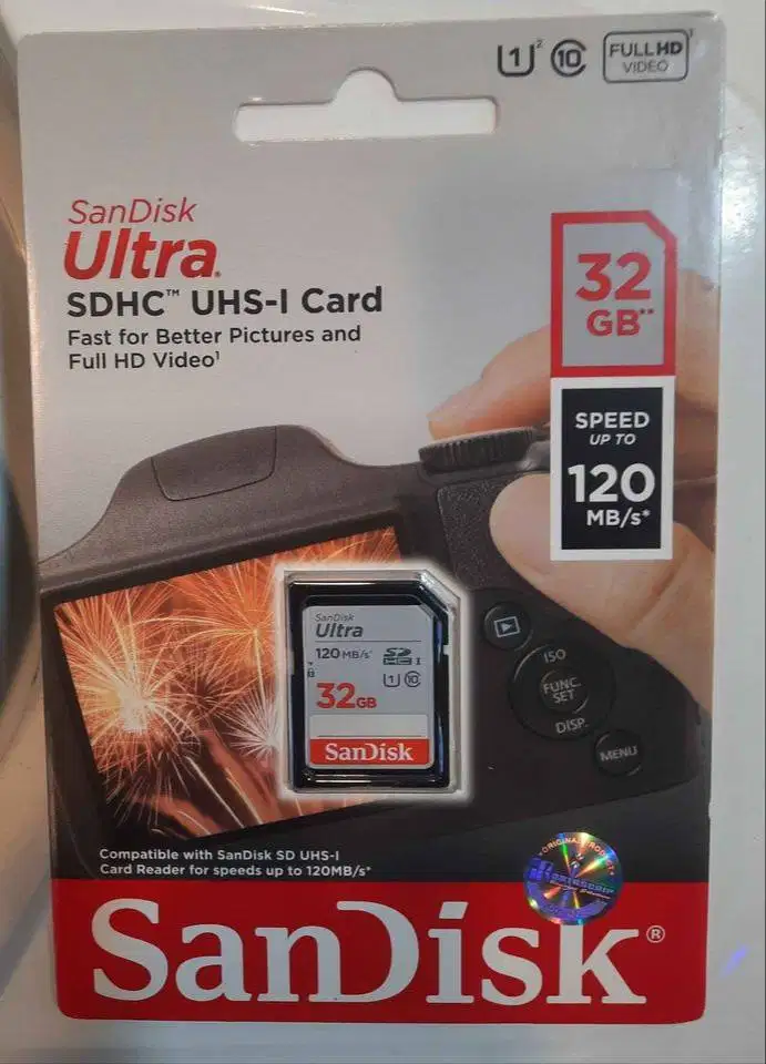 Memory Sandisk SD Card SDHC Ultra 32 Gb