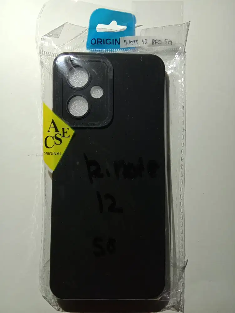 Softcase casing case macaron pro camera redmi note 12 pro 5G black