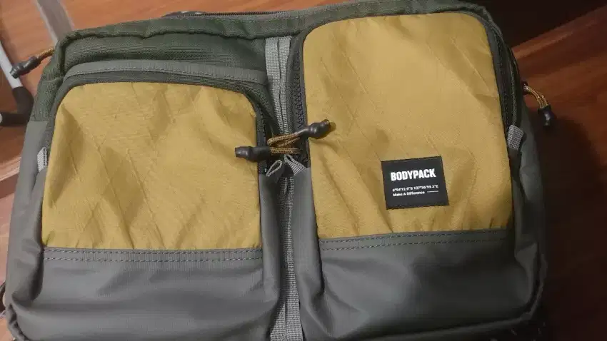 Bodypack Exodus Reckon Shoulder Bag -Olive (Tas laptop/tas serbaguna)