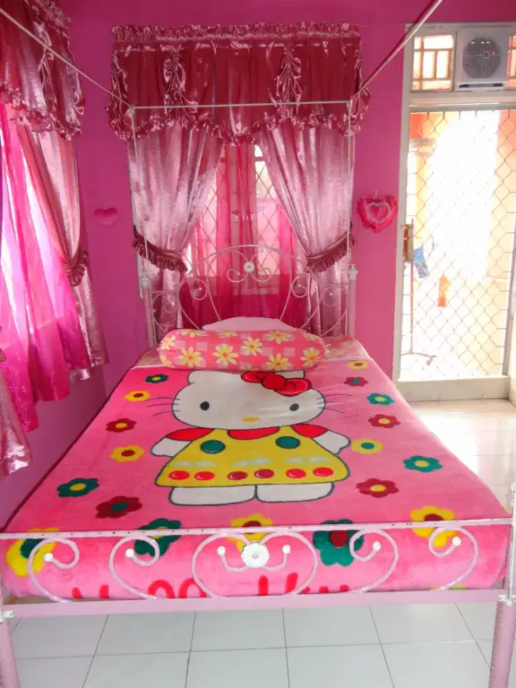 Ranjang besi solid tempa 130x200x90