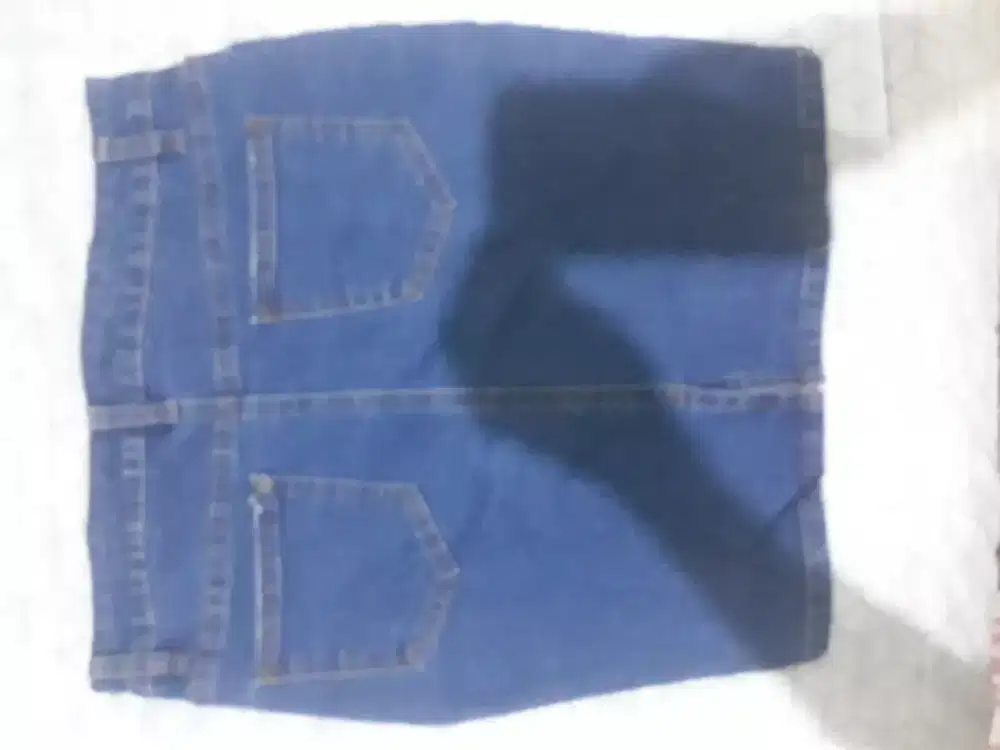 Rok wanita blue jeans
