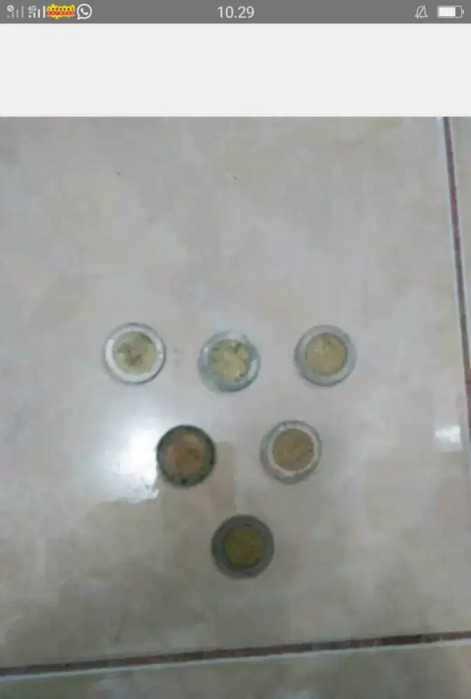 Dijual 9 uang coin klapa sawit thn 1990 an