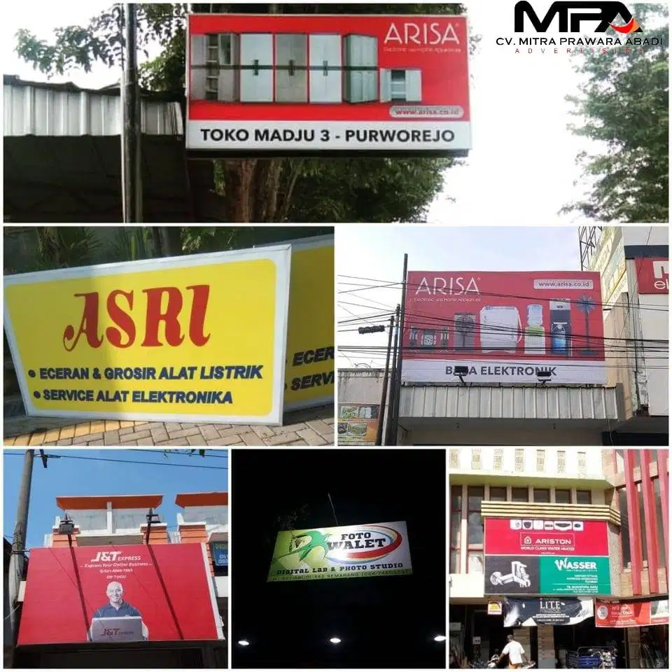 Papan Nama Toko Banner Perusahaan / Toko