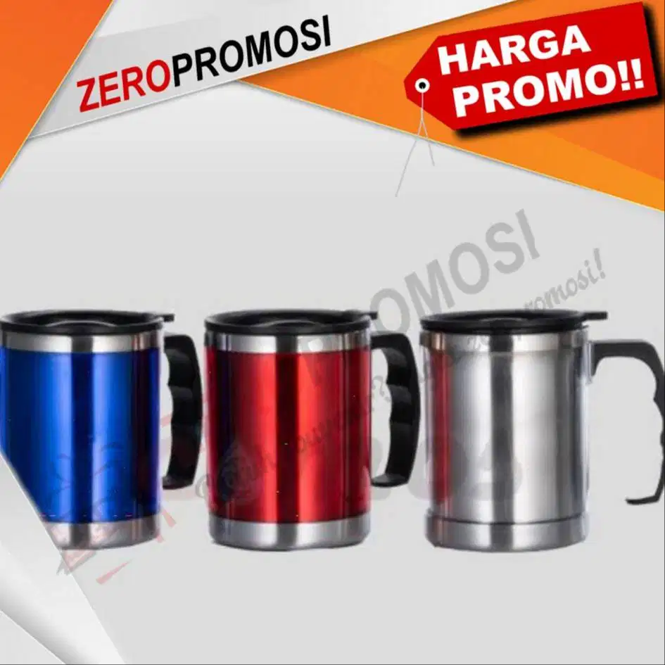 Souvenir Mug Gelas Stainless Kopi / Teh