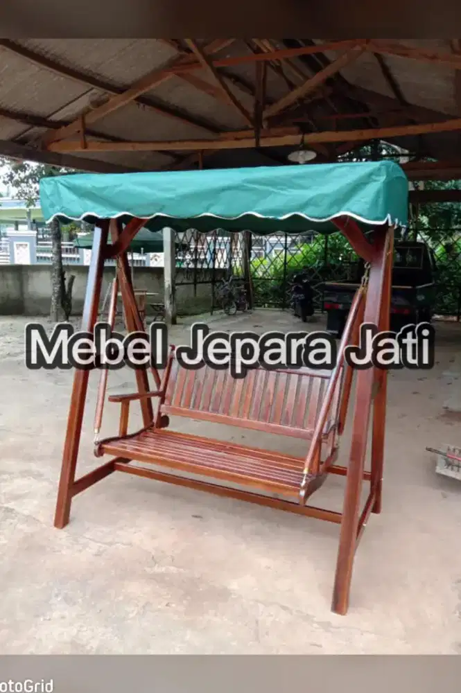 Unit ayunan kayu jati