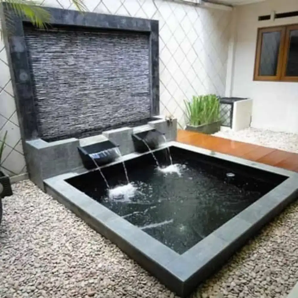Jasa pembuatan kolam minimalis kolam ikan koii