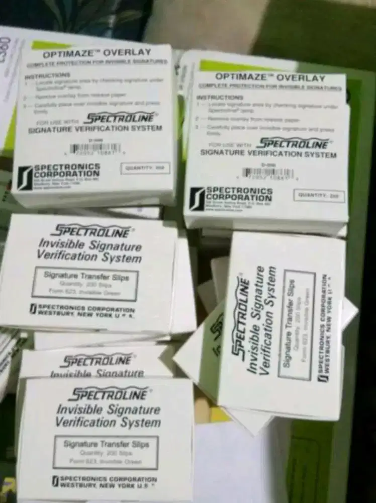 Spectroline untuk Buku Tabungan