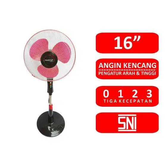 Kipas Angin Mastap Stand Fan 16 Inch