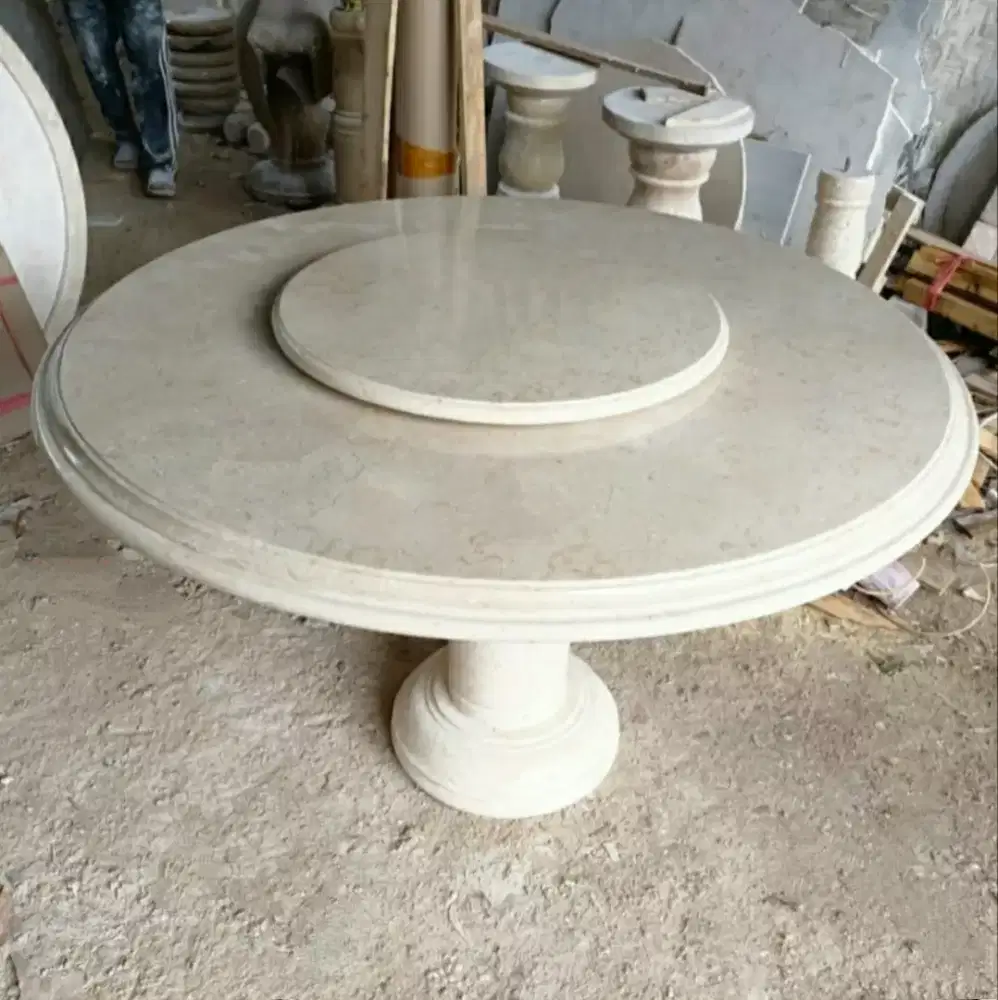 Meja Marmer Model Putar