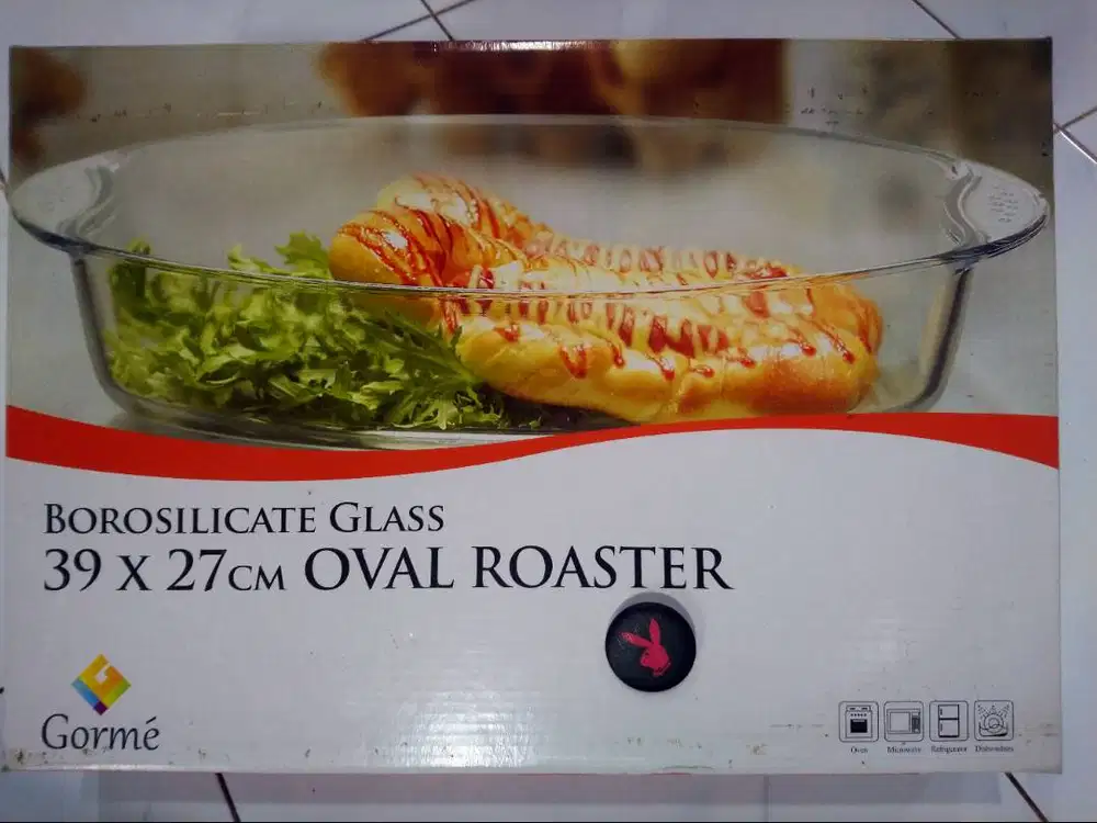 Pyrex Glass Gorme Oval Roadster (39cm x27cm)