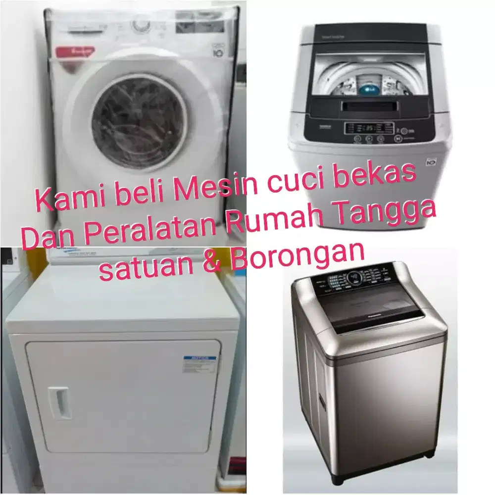 Kami beli tinggi mesin cuci bekas anda