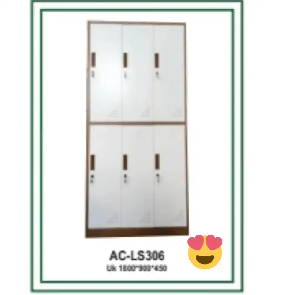 Loker besi 6 pintu type.306