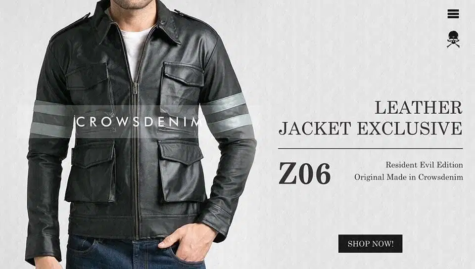 Jaket kulit Resident Evil