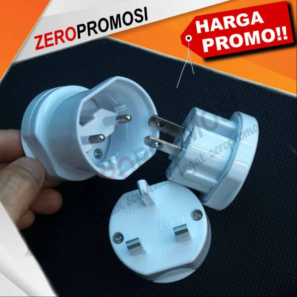 Promosi Custom Universal Travel Adaptor Bulat UAR02
