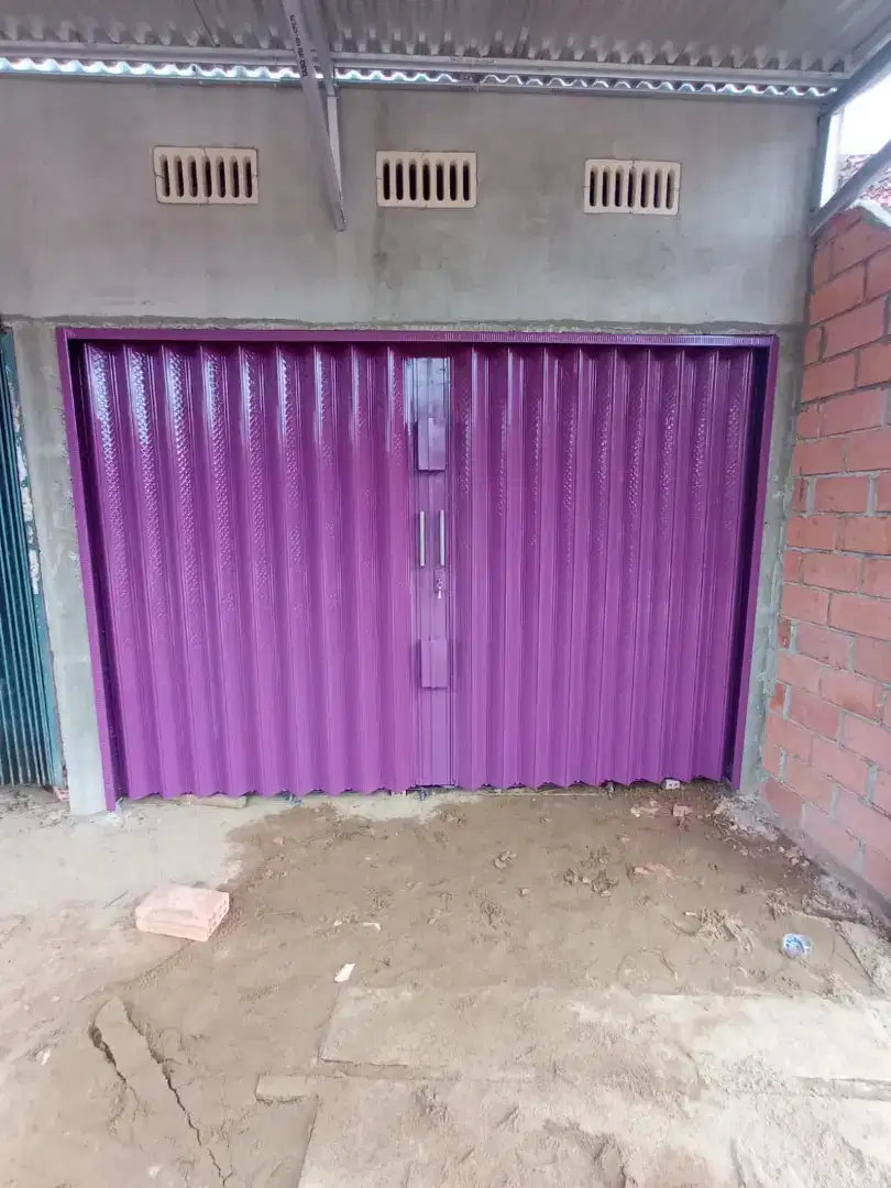 FOLDING GATE ROLLING DOOR MURAH TEBAL ANTI KARAT BERGARANSI