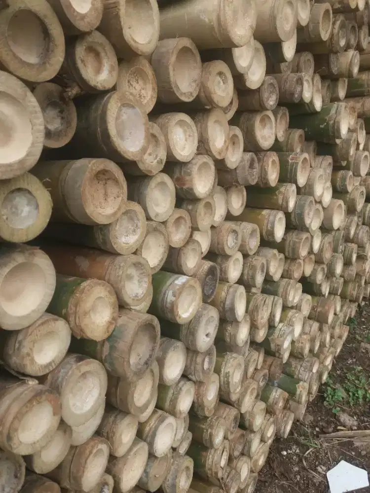 Jual bambu di kirim kayu papan kaso2 juga ada