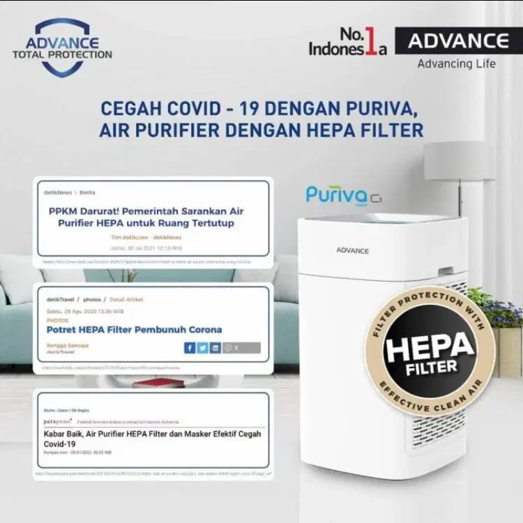 PURIVA C1 | ADVANCE | AIR PURIFIER