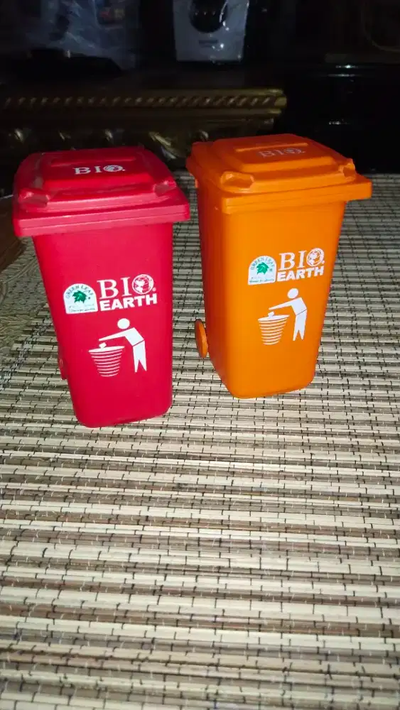 tempat sampah mini green leaf