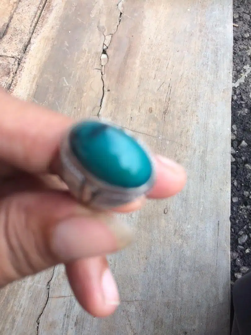 Batu Bacan Doko Asli Ring Perak