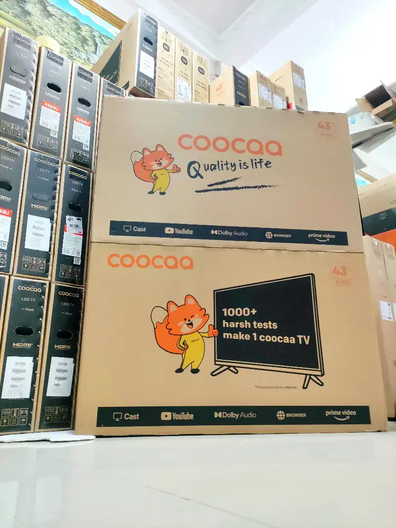 Coocaa 43 inch smart TV new garansi resmi