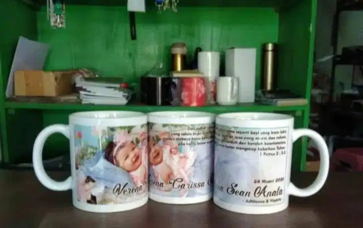 Gelas mug, mug sablon, mug promosi, mug custom, mug murah