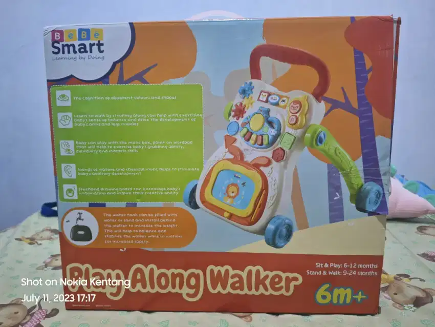 Baby play along walker