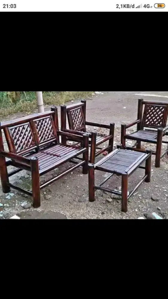 Kursi bambu bagus