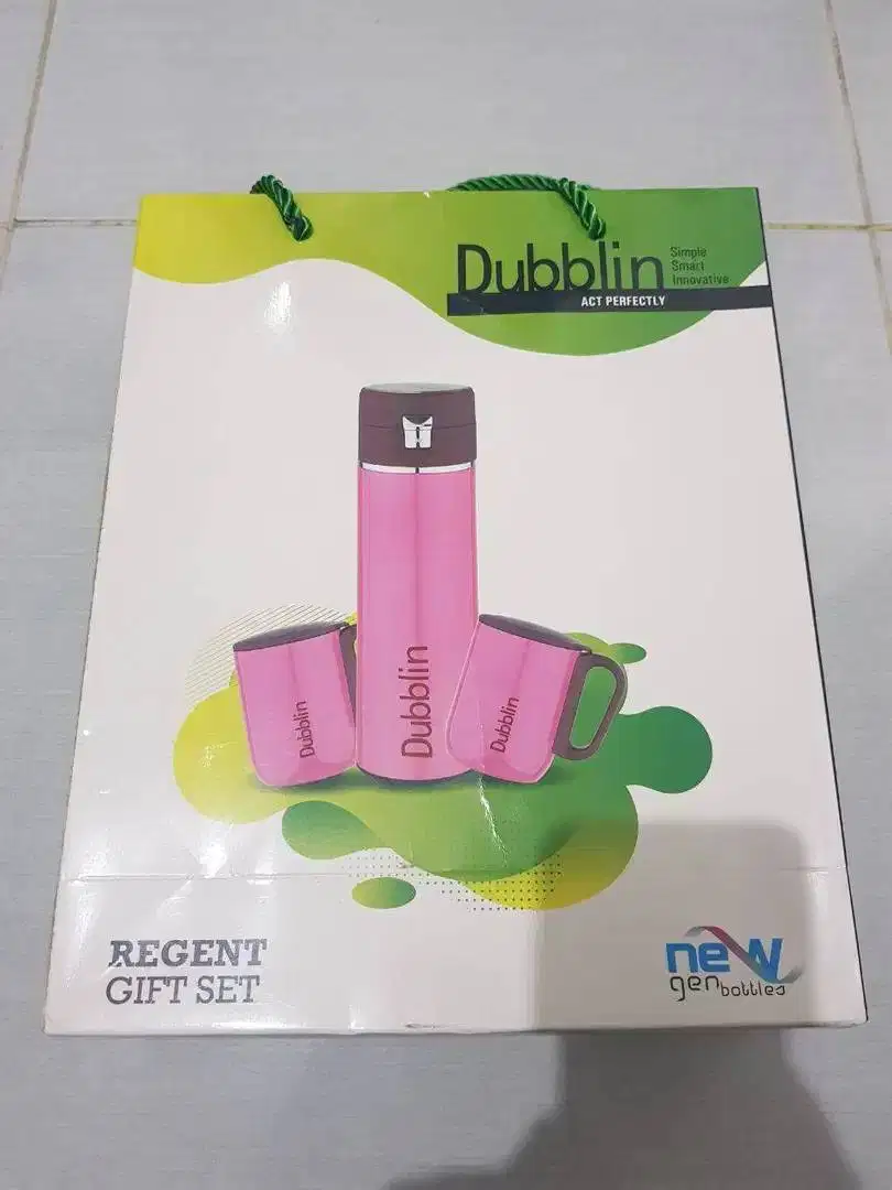 SALE! Tumbler Dublin Regent Gift Set Abu-abu 420ml [ORI] Rp. 135.000