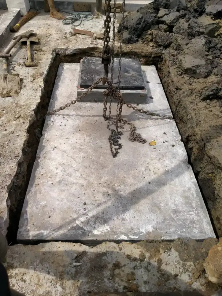 Tandon air beton cor tanam