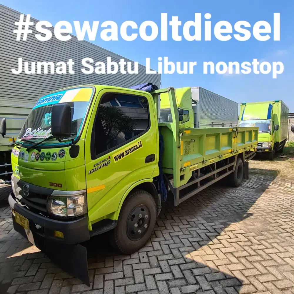 Sewa Truk Colt Diesel CDE 4 roda CDD 6 roda bak atau box