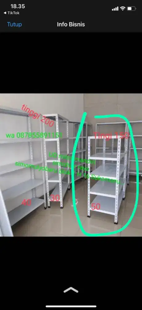 Rak besi siku rak buku serbaguna