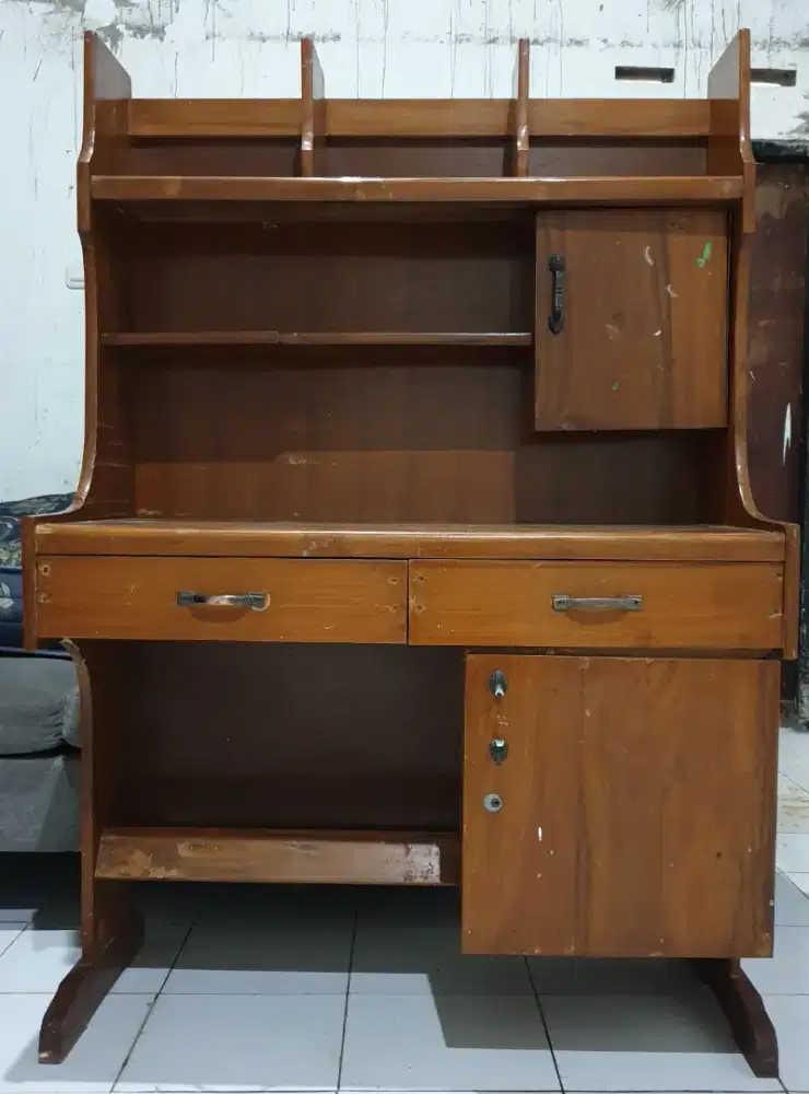 Meja Belajar Kayu Jati